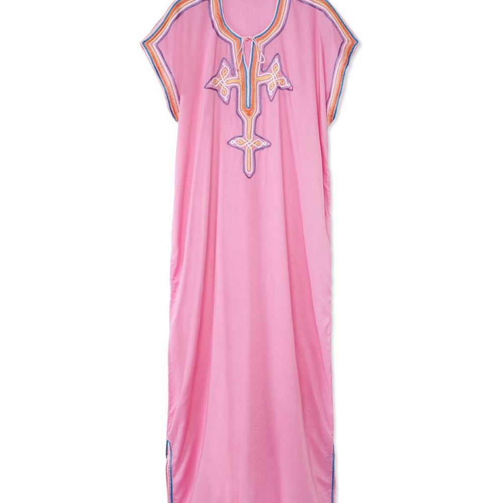 Muzung Sisters two pink caftans